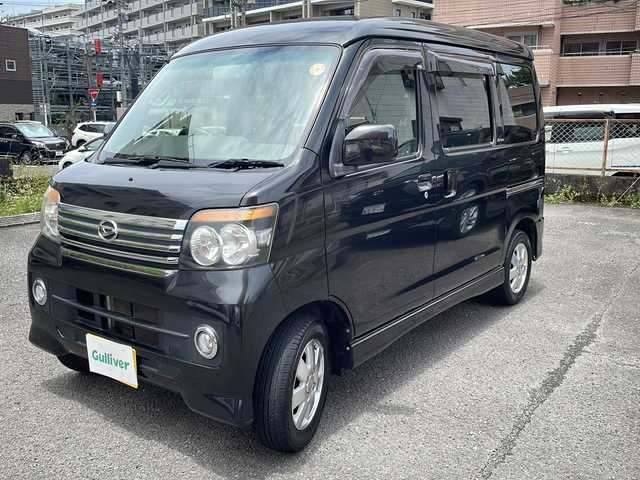 ダイハツ アトレー ワゴン カスタム ターボ RS 宮崎県 2013(平25)年 8万km 黒 社外ナビ