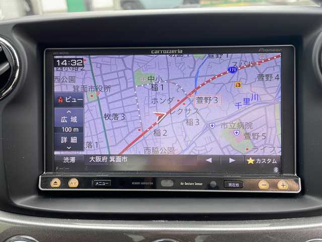 アバルト ５９５ ツーリズモ 大阪府 2014(平26)年 9.6万km ガンＭ 社外メモリナビ　carrozzeria/・DVD/CD/FM/AM/Bluetooth/・フルセグテレビ/ドライブレコーダー DRY-ST500/バックカメラ/ステアリングリモコン/コーナーセンサー/LEDヘッドライト/フォグランプ/オートライト/オートエアコン/スマートキー/12V電源/社外OZracing 17インチアルミホイール/ノーマルタイヤ、純正ホイール積み込み/ビルシュタイン車高調積み込み/ナビ取扱説明書/保証書
