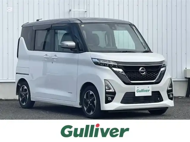 日産 ルークス ハイウェイスター X 熊本県 2021(令3)年 2.7万km パール 社外ナビ/TV/BT/CD/SD/USB/AM/FM/AUX/全方位カメラ/・バックカメラ/前後ドラレコ/エマージェンシーブレーキ/前後コーナーセンサー/車線逸脱警報/標識検知/ふらつき警報/先行車発進お知らせ/アイドリングストップ/ステアリングリモコン/オートライト/・LEDヘッドライト/・LEDフォグライト/・オートハイビーム/・ヘッドライトレベライザー/純正AW/純正ドアバイザー/純正フロアマット/プッシュスタート/・スマートキー/・スペアキー×１/電動格納ミラー/・ミラーウィンカー