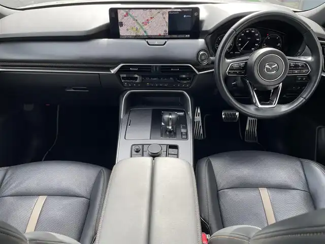 マツダ ＣＸ－６０ XD HV エクスクルーシブスポーツ 大阪府 2023(令5)年 3.3万km パール ワンオーナー/純正メーカーナビ/BT/USB/TV/AppleCarPlay/AndroidAuto/BOSEサウンドシステム/360度カメラ/黒革シート/D/N席パワーシート/全席シートヒーター/D/N席エアシート/ステアリングヒーター/ヘッドアップディスプレイ/追従機能付きクルーズコントロール/レーンキープアシスト/ブラインドスポットモニター/前後コーナーセンサー/ダウンヒルアシスト/パドルシフト/LEDヘッドライト/オートハイビーム/ヘッドライトウォッシャー/リバース連動電格ミラー/純正フロアマット/純正20インチAW/スペアキー/ETC