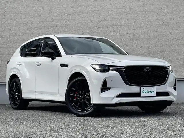 マツダ ＣＸ－６０ XD HV エクスクルーシブスポーツ 大阪府 2023(令5)年 3.3万km パール ワンオーナー/純正メーカーナビ/BT/USB/TV/AppleCarPlay/AndroidAuto/BOSEサウンドシステム/360度カメラ/黒革シート/D/N席パワーシート/全席シートヒーター/D/N席エアシート/ステアリングヒーター/ヘッドアップディスプレイ/追従機能付きクルーズコントロール/レーンキープアシスト/ブラインドスポットモニター/前後コーナーセンサー/ダウンヒルアシスト/パドルシフト/LEDヘッドライト/オートハイビーム/ヘッドライトウォッシャー/リバース連動電格ミラー/純正フロアマット/純正20インチAW/スペアキー/ETC