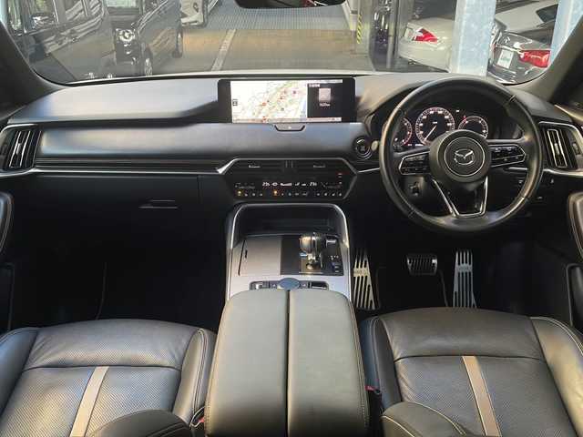 マツダ ＣＸ－６０ XD HV エクスクルーシブスポーツ 広島県 2023(令5)年 3.3万km ロジウムホワイトプレミアムメタリック 禁煙車/ワンオーナー/ドライバー・パーソナライゼーション・システムパッケージ/ヘッドアップディスプレイ/レーダークルーズコントロール/レーンキープアシスト/車線逸脱警報/ブラインドスポットモニタリング/降車時警告/速度標識認識/交通標識認識/スマートシティブレーキサポート/AT誤発進抑制制御/マツダコネクトナビ/・BT/USB/TV/AppleCarPlay/AndroidAuto/BOSEサウンドシステム/360°ビューモニター/前後コーナーセンサー/黒革シート/D/N席パワーシート/全席シートヒーター/D/N席エアシート/シートメモリー/革巻きステアリング/ステアリングヒーター/ダウンヒルアシスト/パドルシフト/LEDヘッドライト/オートハイビーム/ヘッドライトウォッシャー/リバース連動電格ミラー/スマートキー/プッシュスタート/スペアキー/ワイヤレス充電/AC100V150W電源/ETC/フロアマット/トノカバー/純正20インチAW