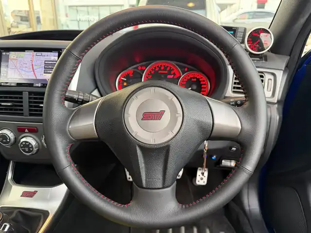 スバル インプレッサ ＷＲＸ STi スペックC 兵庫県 2009(平21)年 12.4万km WRブルーマイカ 社外メモリーナビ/（CD/DVD/BT/フルセグTV）/バックカメラ/前席STi　RECAROシート/ドライブレコーダー/ETC/HIDヘッドライト/社外マフラー/ADVANレーシングホイール/クスコタワーバー/Defiターボメーター/取扱説明書