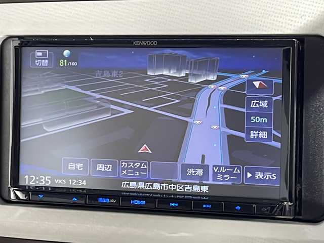 ダイハツ ムーヴ キャンバス G メイクアップ リミテッド　SAⅢ 広島県 2022(令4)年 2.2万km パールホワイトⅢ/ナチュラルベージュマイカメタリック 2トーン パノラマモニター/両側パワースライドドア/社外ナビ/シートヒーター/スマートアシスト/・衝突回避支援ブレーキ/・車線逸脱警報/・車線逸脱抑制/・オートハイビーム/・誤発進抑制機能/LEDヘッドランプ/ETC/ドライブレコーダー