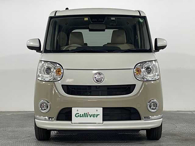 ダイハツ ムーヴ キャンバス G メイクアップ リミテッド　SAⅢ 広島県 2022(令4)年 2.2万km パールホワイトⅢ/ナチュラルベージュマイカメタリック 2トーン パノラマモニター/両側パワースライドドア/社外ナビ/シートヒーター/スマートアシスト/・衝突回避支援ブレーキ/・車線逸脱警報/・車線逸脱抑制/・オートハイビーム/・誤発進抑制機能/LEDヘッドランプ/ETC/ドライブレコーダー