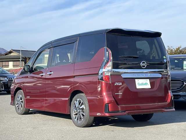 日産 セレナ ハイウェイスター 山梨県 2020(令2)年 5.4万km マルーンレッド 2トーン 純正10インチナビ/地デジTV/純正CD/DVD/Bluetooth/バック/全方位カメラ/両側パワースライドドア/セーフティパック/ブラインドスポットモニター/LEDヘッドライト/スマートキー/ドライブレコーダー/ETC/純正15インチAW