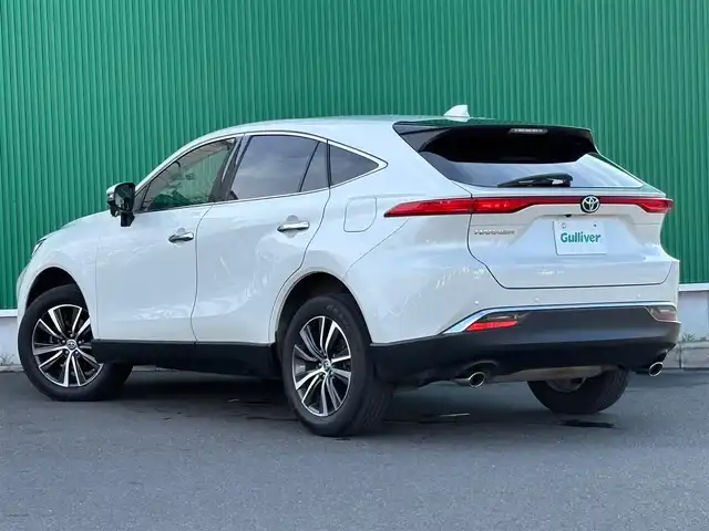 トヨタ ハリアー G 宮城県 2021(令3)年 4.1万km ホワイトパールクリスタルシャイン Toyota Safety Sense/純正ナビ/【BT・USB・AUX・フルセグTV】/バックカメラ/レーダークルーズコントロール/レーントレーシングアシスト/ロードサインアシスト/ハーフレザーシート/パワーシート/パワーバックドア/デジタルインナーミラー/コーナーセンサー/革巻きステアリング/オートライト/LEDヘッドライト/フォグライト/オートハイビーム/ウィンカーミラー/スマートキー/ETC