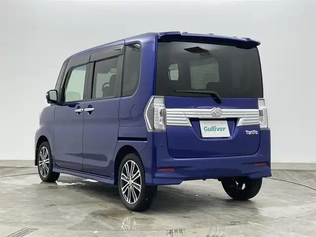 ダイハツ タント カスタム RS トップED SA Ⅲ 福島県 2017(平29)年 5.9万km ディープブルークリスタルマイカ 純正ナビ/型番:NSZN-W67D/【Bluetooth/フルセグTV/USB/CD/DVD/iPod】/両側パワースライドドア/スマートアシストIII/バックカメラ/ドライブレコーダー/ＧＰＳレーダー/コーナーセンサー（後）/運転席シートヒーター/ＬＥＤヘッドライト/ビルトインＥＴＣ/純正アルミホイール/純正フロアマット/スマートキー×1/新車保証書/取扱説明書/スペアキー×1