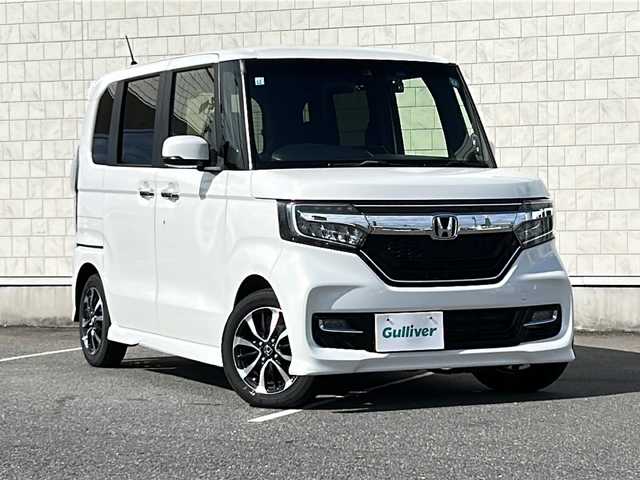 ホンダ Ｎ ＢＯＸ カスタム G L ホンダセンシング 茨城県 2019(令1)年 4.6万km プラチナホワイトパール 純正7インチインターナビ【VXM-194VFI】/(地デジTV・CD・DVD・BT・ラジオ再生)/片側パワースライドドア/レーダークルーズコントロール/レーンアシスト/衝突軽減ブレーキ/コーナーセンサー/ドライブレコーダー/ETC/バックカメラ/オートライト/LEDヘッドライト/純正14inアルミホイール/純正フロアマット/スマートキー/スペアキー