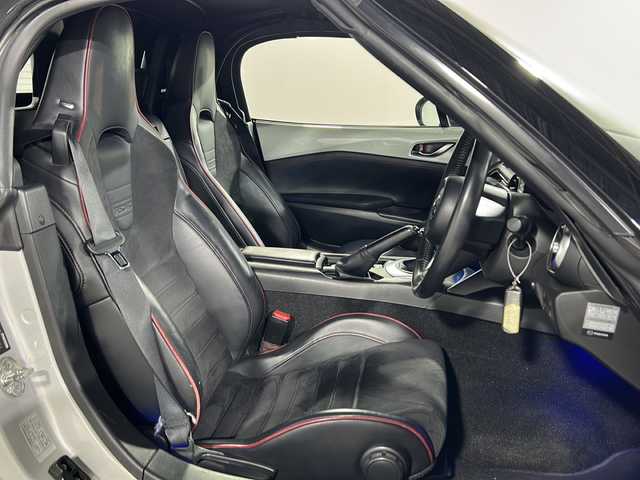 マツダ ロードスター RS 福岡県 2016(平28)年 6.7万km セラミックM ・CD/DVD/・純正ナビ/・Bluetooth/・フルセグTV/・シートヒーター/・Bカメラ/・ハーフレザー/・LEDヘッドライト/・社外ドラレコ/・ブラインドスポット/・16インチ純正ホイール/・社外マフラー
