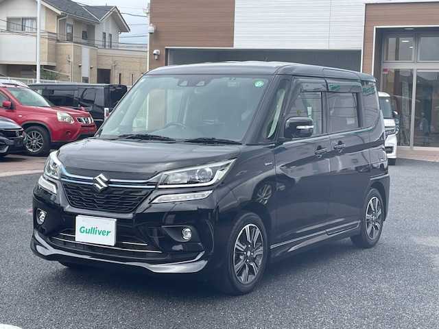 スズキ ソリオ バンディット HV SV 埼玉県 2019(令1)年 4.5万km スーパーブラックパール ワンオーナー/KENWOODナビ/・MDV-S706L/・フルセグ/・Bluetooth/・CD/DVD/前後ドラレコ/両側パワスラ/前席シートヒーター/パドルシフト/クリアランスソナー/SUPERCAT/nanoeエアコン