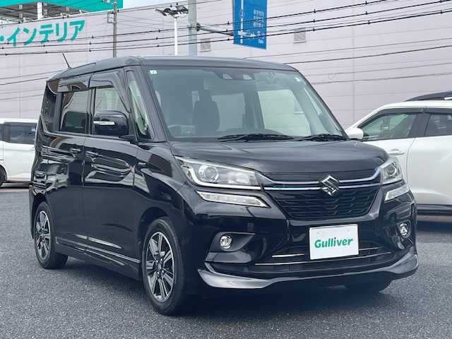 スズキ ソリオ バンディット HV SV 埼玉県 2019(令1)年 4.5万km スーパーブラックパール ワンオーナー/KENWOODナビ/・MDV-S706L/・フルセグ/・Bluetooth/・CD/DVD/前後ドラレコ/両側パワスラ/前席シートヒーター/パドルシフト/クリアランスソナー/SUPERCAT/nanoeエアコン
