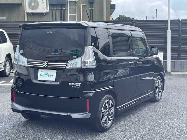 スズキ ソリオ バンディット HV SV 埼玉県 2019(令1)年 4.5万km スーパーブラックパール ワンオーナー/KENWOODナビ/・MDV-S706L/・フルセグ/・Bluetooth/・CD/DVD/前後ドラレコ/両側パワスラ/前席シートヒーター/パドルシフト/クリアランスソナー/SUPERCAT/nanoeエアコン