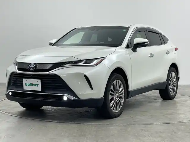 トヨタ ハリアー ハイブリッド Z 群馬県 2020(令2)年 7.3万km ホワイトパールクリスタルシャイン 純正９型ナビ　バックカメラ　純正ビルトインＥＴＣ　純正ドライブレコーダー　ステアリングリモコン　オートライト　スマートキー　プッシュスタート　ＬＥＤヘッドライト　アイドリングストップ　パニティミラー