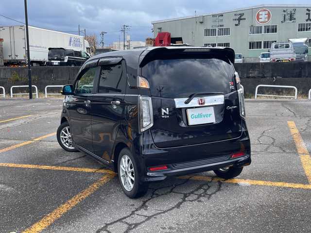 ホンダ Ｎ ＷＧＮ カスタム G ターボパッケージ 新潟県 2015(平27)年 9.2万km プレミアムゴールドパープルパール AW付夏タイヤ積込/パドルシフト/ステアリングリモコン/前後ドラレコ/CTBA