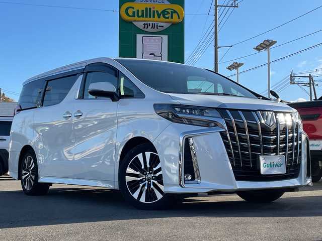 トヨタ アルファード 山口県 2020(令2)年 5.5万km ホワイトパールクリスタルシャイン サンルーフ/後席12/1型フリップダウンモニター/純正ナビ（フルセグTV、AM/FM、Bluetooth）/バックカメラ/両側パワースライド/電動リヤゲート/デジタルインナーミラー/レーダクルーズコントロール/LEDオートライト/革シート/1/2列目パワーシート/1列目シートヒーター＆ベンチレーション＆シートメモリー/オットマン/ETC2/0/純正１８インチアルミホイール/スペアキー１本