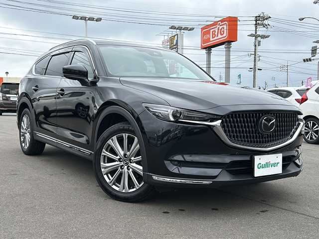 マツダ ＣＸ－８ XD エクスクルーシブモード 山口県 2022(令4)年 4.5万km ジェットブラックマイカ 全方位カメラ/BOSEサウンドシステム/レザーシート/パワーシート/シートヒーター/クルーズコントロール/パワーバックドア/コーナーセンサー/ヘッドアップディスプレイ/LEDヘッドライト