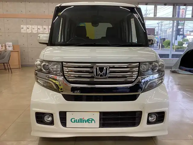 ホンダ Ｎ ＢＯＸ カスタム G Lパッケージ 栃木県 2012(平24)年 8万km プレミアムホワイトパール  カロッツェリアメナビ（AVIC-RZ812)/ フルセグテレビ/ バックカメラ/ B/Tオーディオ/ ドアバイザー/ プッシュスタート/ 片側パワースライドドア/ HIDヘッドライト/ ETC/ 純正フロアマット