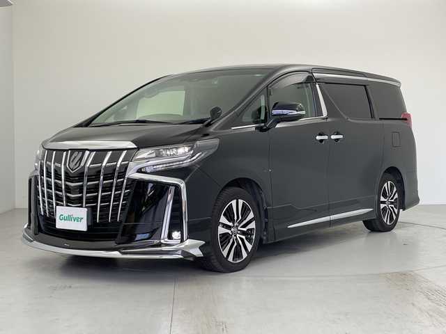 トヨタ アルファード S Cパッケージ 愛知県 2021(令3)年 3万km ブラック ワンオーナー/モデリスタエアロ/純正ディスプレイオーディオ/純正オプションＤＶＤ再生可能/純正フリップダウンモニター/黒革シート/エアシート・シートヒーター/両側パワースライドドア/パワーバックドア/ETC/スマートキー/三眼ヘッドライト/バックカメラ/ドライブレコーダー