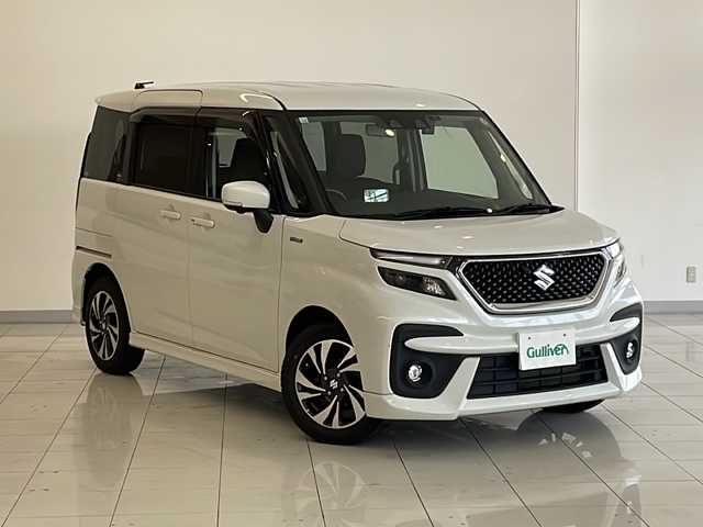 スズキ ソリオ バンディット HV MV 新潟県 2020(令2)年 3.1万km ピュアホワイトP 4WD/純正メモリナビ/CD/DVD/BT/フルセグテレビ/全方位カメラ/ETC/ドライブレコーダー/衝突被害軽減ブレーキ/レーンキープアシスト/レーダークルーズコントロール/片側パワースライドドア/シートヒーター /コーナーセンサー/ステアリングスイッチ/スマートキー/プッシュスタート/LEDヘッドライト/オートライト/オートハイビーム/フォグランプ/純正15インチアルミホイール