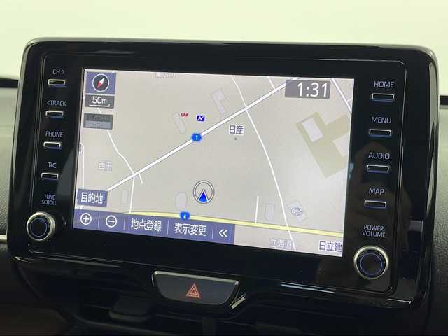 トヨタ ヤリスクロス ハイブリッド Z 宮城県 2020(令2)年 6.8万km ブラックマイカ 禁煙車/Toyota Safety Sense/・プリクラッシュセーフティ/・レーントレーシングアシスト/・レーダークルーズコントロール/・オートマチックハイビーム/・パーキングサポートブレーキ/純正OPナビ/・BT.USB.ミラーキャスト/・フルセグTV/バックカメラ/ハーフレザーシート/・前席シートヒーター/・D席パワーシート/ビルトインETC/ドライブレコーダー（FR）/LEDヘッドライト/プッシュスタート/スマートキー/電動パーキングブレーキ/純正18インチAW/純正フロアマット/AC１００V充電