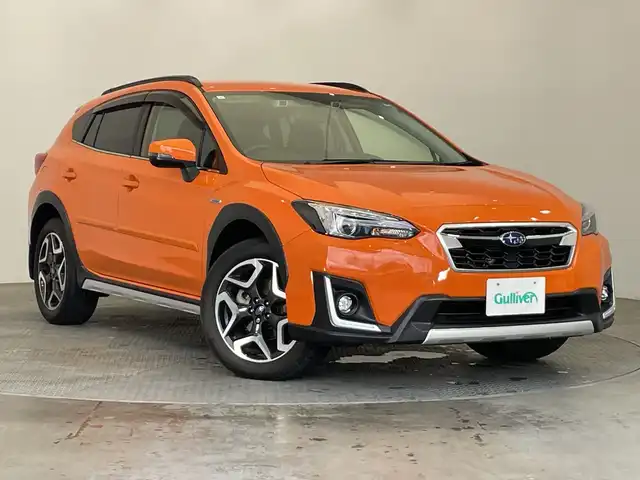 スバル ＸＶ ハイブリッド アドバンス 栃木県 2019(平31)年 2.6万km サンシャインオレンジ 4WD/純正ナビ/　（CD/DVD/フルセグTV/Bluetooth/USB/HDMI/AUX）/バック+サイドカメラ/アイサイトVer.3/・プリクラッシュブレーキ/・プリクラッシュブレーキアシスト/・AT誤発進抑制機能/・AT誤後進抑制制御＆後退速度リミッター/・車線逸脱警報/・ふらつき警報/・先行車発進お知らせ機能/・全車速追従クルーズコントロール/BSM/パドルシフト/オートブレーキホールド/コーナーセンサー/前方ドライブレコーダー/ハーフレザーシート/禁煙車/オートライト/LEDヘッドライト/横滑り防止装置/スマートキー/プッシュスタート/純正18インチアルミホイール