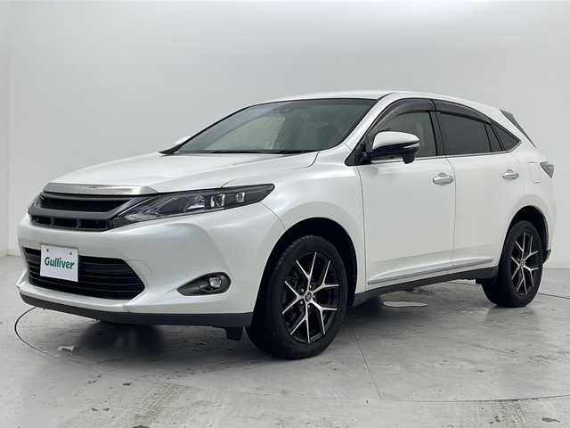 トヨタ ハリアー プレミアム スタイルアッシュ 宮城県 2016(平28)年 6.8万km ホワイトパールクリスタルシャイン トヨタセーフティセンス/・プリクラッシュセーフティ/・レーンキープアシスト/・レーダークルーズコントロール/・アダプティブクルーズコントロール/純正7インチナビ/・CD.DVD.SD.BT/フルセグTV/バックモニター/ハーフレザーシート/・前席パワーシート/・前席シートヒーター/パワーバックドア/ウッドコンビステアリングホイール/ステアリングスイッチ/アイドリングストップ/横滑り防止装置/LEDヘッドライト/フォグランプ/プッシュスタート/スマートキー2個/ビルトインETC/純正18インチナビ/純正フロアマット