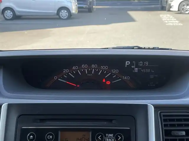 ダイハツ タント L SA 静岡県 2013(平25)年 4.6万km プラムブラウンクリスタルマイカ スマートアシスト　/両側スライドドア　/純正CDオーディオ　/電動格納ミラー　/ヘッドライトレベライザー　/純正ラバーマット　/純正14インチAW　/リモコンキー　/保証書　/取説