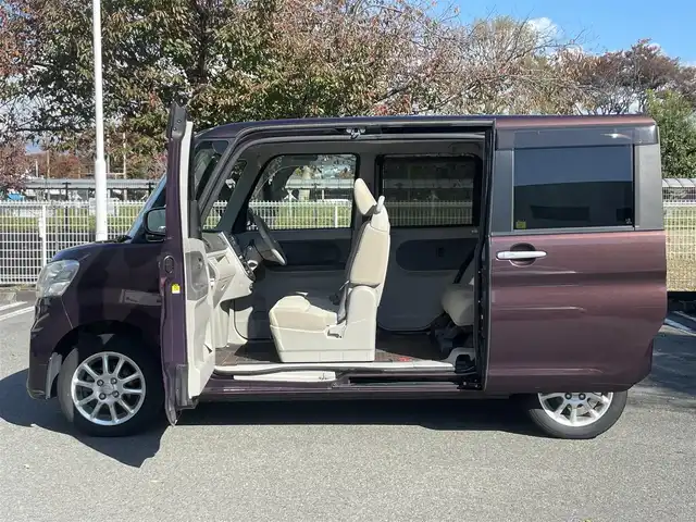 ダイハツ タント L SA 静岡県 2013(平25)年 4.6万km プラムブラウンクリスタルマイカ スマートアシスト　/両側スライドドア　/純正CDオーディオ　/電動格納ミラー　/ヘッドライトレベライザー　/純正ラバーマット　/純正14インチAW　/リモコンキー　/保証書　/取説