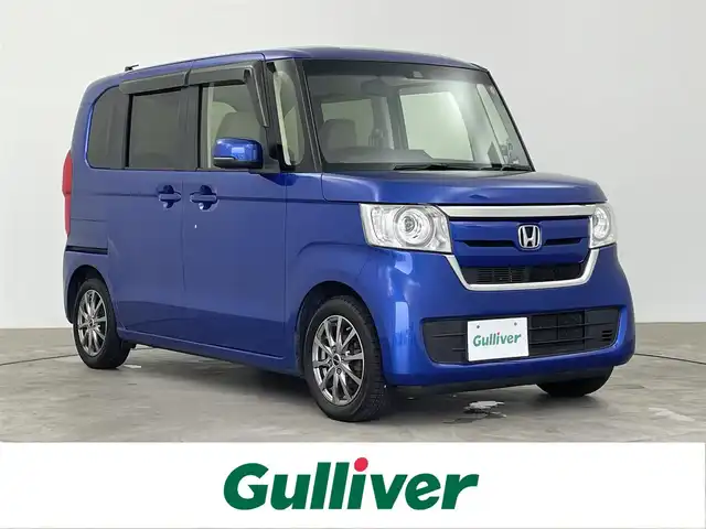 ホンダ Ｎ ＢＯＸ G L ホンダセンシング 大分県 2018(平30)年 6万km ブリリアントスポーティブルーメタリック2トーン ホンダセンシング /・衝突軽減ブレーキ/・誤発進抑制機能/・歩行者事故低減ステアリング/・路外逸脱抑制機能/・アダプティブクルーズコントロール/・車線維持支援システム/・オートハイビーム/・先行車発進お知らせ機能/・標識認識機能/社外ナビ 【MDV-D504BT】/（フルセグ/Bluetooth)/バックカメラ/両側電動スライドドア/スマートキー/プッシュスタート/ビルトインETC/LEDヘッドライト/オートライト/カーテンエアバック