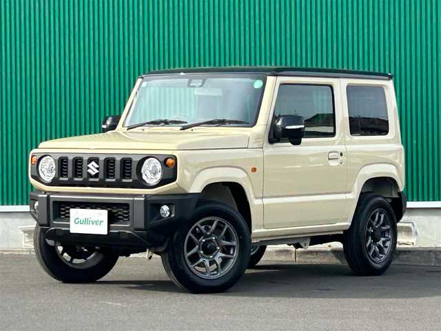 スズキ ジムニー XC 宮城県 2024(令6)年 0.1万km未満 シフォンアイボリーメタリックブラック2トーンルーフ 登録済み未使用車/4WD車/スズキセーフティサポート/　・衝突被害軽減ブレーキ/　・誤発進抑制機能/　・車線逸脱抑制機能/　・リヤクロストラフィックアラート/クルーズコントロール/アイドリングストップ/前席シートヒーター/LEDヘッドライト/フォグランプ/リアコーナーセンサー/ステアリングスイッチ/純正16インチアルミホイール/プッシュスタート/スペアキー1本/電動格納ウィンカーミラー