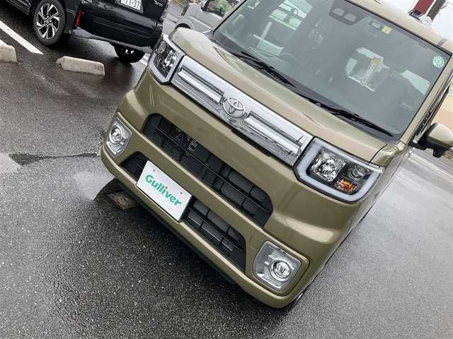 トヨタ ピクシスメガ Gターボ SAⅢ 滋賀県 2022(令4)年 2万km Ｄグリーン オフビートカーキメタリック（G55）/ワンオーナー/ターボ車/スマートアシストIII/純正7インチナビ/Bluetooth、CD、SD、フルセグテレビ/バックカメラ/純正ETC/両側パワースライドドア/フロント360°リアドライブレコーダー/LEDヘッドライト、LEDフォグランプ/運転席シートヒーター/社外14インチアルミホイール/レーダー探知機/スペアキー有り/取扱説明書/保証書