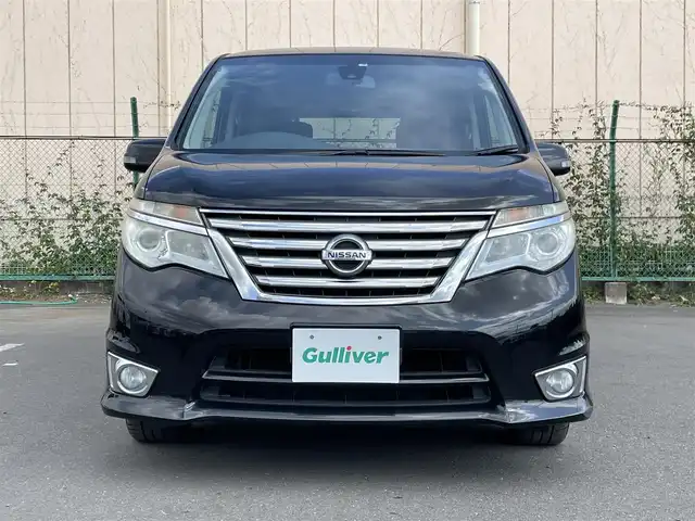 日産 セレナ ハイウェイスター Sハイブリッド 東京都 2014(平26)年 7.6万km ダイヤモンドブラック 社外ナビ/地デジTV/社外CD/DVD/Bluetooth/バックカメラ/両側パワースライドドア/クルーズコントロール/アイドリングストップ/純正16インチAW/スマートキー/ETC