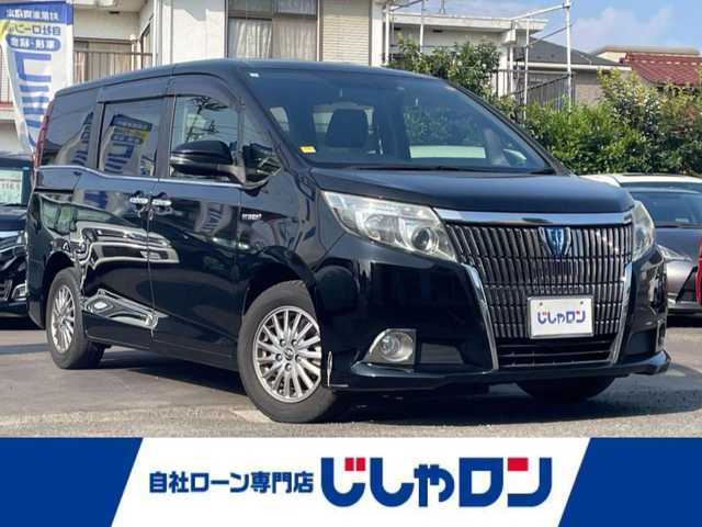 トヨタ エスクァイア ハイブリッド Gi 埼玉県 2015(平27)年 12.8万km ブラック (株)IDOMが運営する【じしゃロン川越店】の自社ローン専用車両になります。こちらは現金またはオートローンご利用時の価格です。自社ローンご希望の方は別途その旨お申付け下さい/社外ALPINEＳＤナビ/（AM/FM/CD/DVD/BT)/バックカメラ　/フルセグＴＶ　/ＥＴＣ　/両側パワースライドドア　/前席シートヒーター　/ＬＥＤヘッドライト　/オートライト　/レザーシート　/クルーズコントロール　/ＬＥＤヘッドライト　