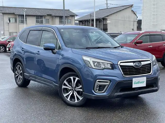 スバル フォレスター プレミアム 石川県 2019(令1)年 7.4万km ホライゾンブルーP 4WD/メーカーナビ/CD/DVD/フルセグTV/バック&サイドカメラ/LEDヘッドライト/ETC/パワーバックドア/デジタルミラー/ハーフレザーシート/シートヒーター/アイサイト/レーダークルーズ/スマートキー/保証書