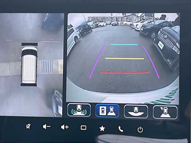 スズキ スペーシア カスタム HYBRID XS ターボ 福島県 2023(令5)年 4.9万km ピュアホワイトパール/ブラック2トーン 4WD ターボ 純正9インチナビ フルセグTV Bluetooth 全方位カメラ 両側パワースライドドア 衝突軽減ブレーキ LEDヘッドライト ETC2.0 オートライト フォグランプ　スマートキー