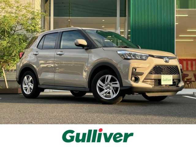 トヨタ ライズ G 岡山県 2023(令5)年 3.7万km ナチュラルベージュマイカM 純正9インチディスプレイオーディオ/フルセグTV、AM、FM、Bluetooth/AppleCarplay、AndroidAuto、HDMI、USB/ビルトインETC/パノラミックビューモニター/前後ドライブレコーダー　TZ-DR210/スマートキー/プッシュスタート/スペアキー/スマートアシスト/・前後コーナーセンサー/・衝突回避支援ブレーキ機能/・衝突警報機能/・車線逸脱警報機能/・ふらつき警報/・路外逸脱警報/・ブレーキ制御付き誤発進抑制機能/・先行車発進お知らせ機能/・オートハイビーム