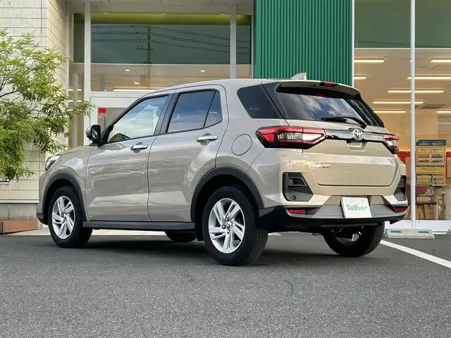 トヨタ ライズ G 岡山県 2023(令5)年 3.7万km ナチュラルベージュマイカM 純正9インチディスプレイオーディオ/フルセグTV、AM、FM、Bluetooth/AppleCarplay、AndroidAuto、HDMI、USB/ビルトインETC/パノラミックビューモニター/前後ドライブレコーダー　TZ-DR210/スマートキー/プッシュスタート/スペアキー/スマートアシスト/・前後コーナーセンサー/・衝突回避支援ブレーキ機能/・衝突警報機能/・車線逸脱警報機能/・ふらつき警報/・路外逸脱警報/・ブレーキ制御付き誤発進抑制機能/・先行車発進お知らせ機能/・オートハイビーム