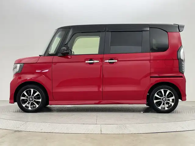 ホンダ Ｎ ＢＯＸ カスタム G EX ホンダセンシング 新潟県 2019(令1)年 2.7万km 赤Ⅱ 純正８インチメモリナビ/フルセグ/　CD/DVD/SD/SUB/Bluetooth/　VXU-195NBi/バックカメラ/両側パワースライドドア/スマートキー×２/純正エンジンスターター/LEDヘッドライト/オートライト/フォグランプ/衝突被害軽減ブレーキ/レーダークルーズコントロール/コーナーセンサー/ドライブレコーダー/ビルトインETC/新車時保証書/取扱説明書/ナビ取説