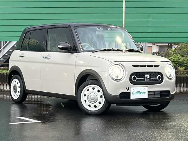 スズキ ラパン ＬＣ X 茨城県 2025(令7)年 0.1千km フォーンベージュメタリック/アーバンブラウン 2トーン 登録済み未使用車/スズキセーフティサポート/ディスプレイオーディオ/-Bluetooth USB入力端子/バックカメラ/デュアルカメラブレーキサポート/車線逸脱警報/横滑り防止装置/LEDオートライト/オートマチックハイビーム/前席シートヒーター/純正14インチアルミホイール/USB電源ソケット/アイドリングストップ/スマートキー/取扱説明書 保証書付き整備手帳
