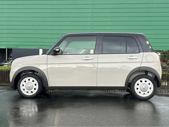 スズキ ラパン ＬＣ X 茨城県 2025(令7)年 0.1千km フォーンベージュメタリック/アーバンブラウン 2トーン 登録済み未使用車/スズキセーフティサポート/ディスプレイオーディオ/-Bluetooth USB入力端子/バックカメラ/デュアルカメラブレーキサポート/車線逸脱警報/横滑り防止装置/LEDオートライト/オートマチックハイビーム/前席シートヒーター/純正14インチアルミホイール/USB電源ソケット/アイドリングストップ/スマートキー/取扱説明書 保証書付き整備手帳