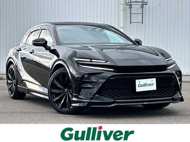 トヨタ クラウン スポーツ Z 愛媛県 2024(令6)年 3.2万km ブラック 純正ディスプレイナビ/Bluetooth/USB/フルセグ/HDMI/デジタルインナーミラー/トヨタセーフティセンス/ベンチレーション/ステアリングヒーター/前席パワーシート/メモリーシート/パワーバックドア/置くだけ充電/クルーズコントロール追従あり/モデリスタフルエアロ/BSM/LED/フォグランプ/４WD