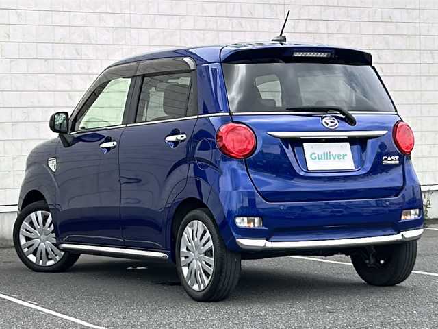 ダイハツ キャスト スタイル X SAⅡ 茨城県 2016(平28)年 3.3万km ディープブルークリスタルマイカ 純正ナビ/CD/SD/AM/FM/ワンセグTV/バックカメラ/衝突軽減ブレーキ/レーンキープアシスト/オートライト/リアソナー/ステアリングリモコン/電動格納ミラー/純正ホイールキャップ/サイドバイザー/スマートキー/純正フロアマット/保証書/取扱説明書/スペアキー１本