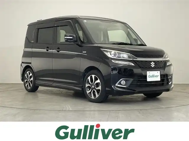 スズキ ソリオ バンディット HV MV Dカメラ ブレーキS 滋賀県 2016(平28)年 5.2万km スーパーブラックパール 禁煙車/純正ナビ/（CD/フルセグTV/BT/AUX/FM/AM）/デュアルカメラブレーキサポート（DCBS）/車線逸脱警報機能/ふらつき警報機能/先行車発進お知らせ機能/全方位カメラ/クルーズコントロール/ETC/D席シートヒーター/両側パワースライドドア/アイドリングストップ/ステアリングスイッチ/スマートキー/プッシュスタート/社外フロアマット/LEDヘッドライト/純正15インチAW