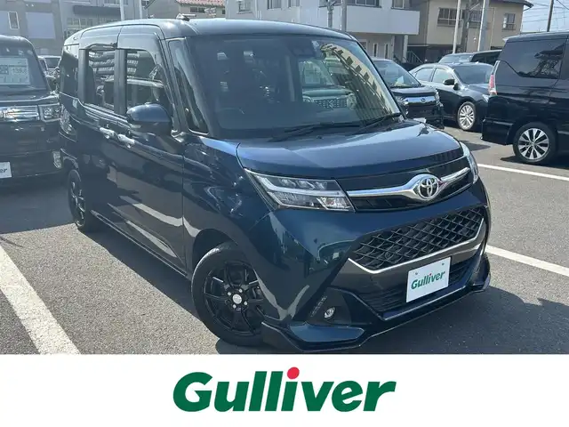トヨタ タンク カスタムG－T 島根県 2020(令2)年 5.2万km ブラックマイカメタリック/レーザーブルークリスタルシャイン 2トーン 純正SDナビ/（フルセグTV/FM・AM/Bluetooth/CD・DVD/SD）/バックカメラ/両側パワースライドドア/クルーズコントロール/ETC2.0/ドライブレコーダー（前後）/コーナーセンサー（前後）/シートヒーター（D席・N席）/フォグライト/オートライト/オートハイビーム/アイドリングストップ/スマートキー/プッシュスタート/ドアバイザー/シートカバー付き/純正フロアマット/衝突被害軽減システム/横滑り防止装置