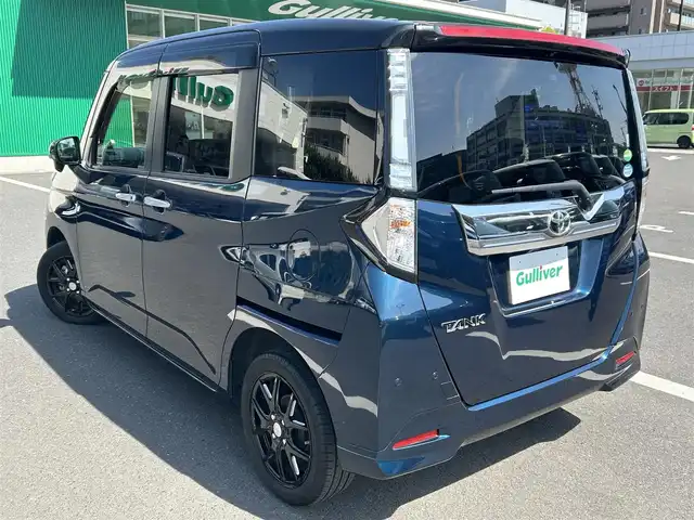 トヨタ タンク カスタムG－T 島根県 2020(令2)年 5.2万km ブラックマイカメタリック/レーザーブルークリスタルシャイン 2トーン 純正SDナビ/（フルセグTV/FM・AM/Bluetooth/CD・DVD/SD）/バックカメラ/両側パワースライドドア/クルーズコントロール/ETC2.0/ドライブレコーダー（前後）/コーナーセンサー（前後）/シートヒーター（D席・N席）/フォグライト/オートライト/オートハイビーム/アイドリングストップ/スマートキー/プッシュスタート/ドアバイザー/シートカバー付き/純正フロアマット/衝突被害軽減システム/横滑り防止装置