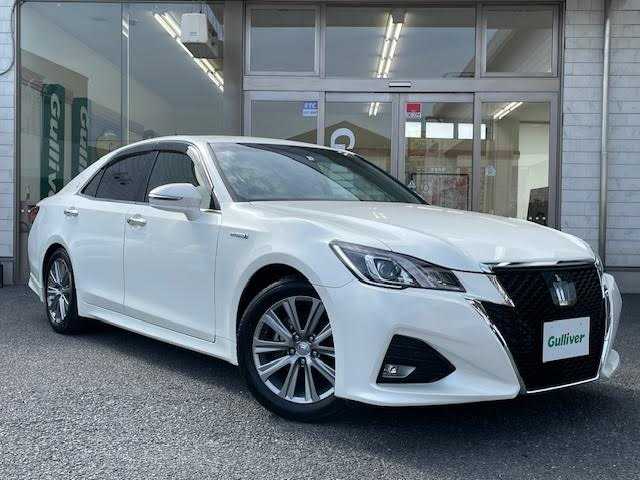 トヨタ クラウン ハイブリッド アスリートS 埼玉県 2016(平28)年 13.1万km ホワイトパールクリスタルシャイン メーカーナビ/【CD/DVD/フルセグ/Bluetooth】/バックカメラ/ETC/コーナーセンサー/プリクラッシュセーフティシステム/レーダークルーズコントロール/パワーシート/シートヒーター/デュアルエアコン/カーテンエアバッグ/スマートキー