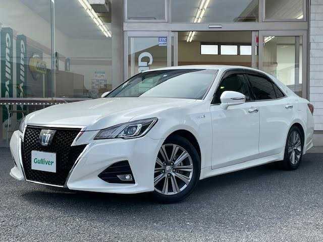 トヨタ クラウン ハイブリッド アスリートS 埼玉県 2016(平28)年 13.1万km ホワイトパールクリスタルシャイン メーカーナビ/【CD/DVD/フルセグ/Bluetooth】/バックカメラ/ETC/コーナーセンサー/プリクラッシュセーフティシステム/レーダークルーズコントロール/パワーシート/シートヒーター/デュアルエアコン/カーテンエアバッグ/スマートキー