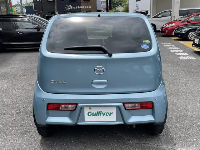 マツダ キャロル GS 静岡県 2019(平31)年 2.6万km フィズブルーパールM ワンオーナー/社外ナビ/フルセグTV/DVD/CD/SD/MSV/BT/衝突軽減ブレーキ/レーンキープアシスト/バックソナー/前方ドライブレコーダー/ETC/HIDヘッドライト/運転席シートヒーター /キーレス /スペアキー/保証書/取扱説明書/R4/R6点検記録簿有