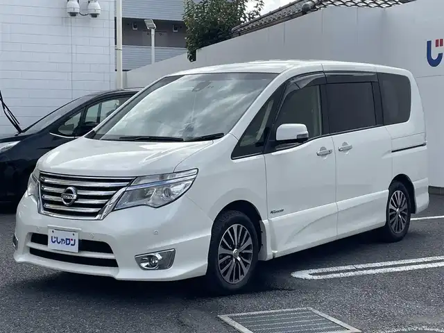 日産 セレナ ハイウェイS S HV Aセーフ 埼玉県 2014(平26)年 13万km ブリリアントホワイトパール (株)IDOMが運営する【じしゃロン鳩ヶ谷店】の自社ローン専用車両になりますこちらは現金またはオートローンご利用時の価格です。自社ローンご希望の方は別途その旨お申付け下さい/クロスギアパッケージ装着車/カプロンシート/純正SDナビ(品番:MM514D-L)/HDMI対応/ETC/アラウンドビューモニター/社外フリップダウンモニター(品番:EONON　L0512M)/エマージェンシーブレーキ/LDW(車線逸脱警報)/前後ドライブレコーダー(品番:DRV-MR745)/両側パワースライドドア/後席ロールサンシェード/電格ウインカーミラー/ドアバイザー/クロスギア純正16インチAW/革巻ステアリング/フォグランプ/背面テーブル×2/プッシュスタート/スマートキー/スペアキー×1/オートライト/アイドリングストップ